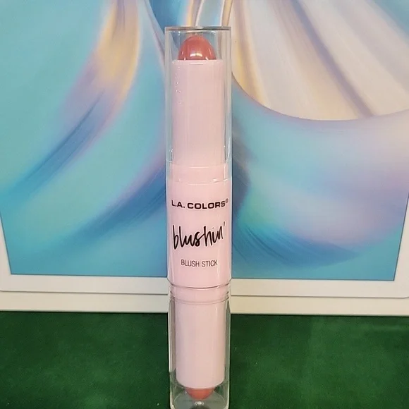L.A. Colors Blushin' Dual-Ended Blush Stick 8.5g New Sealed Tube Peony
