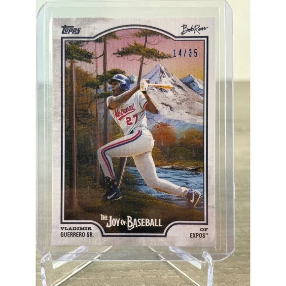 2025 Topps x Bob Ross Vladimir Guerrero Sr Montreal Expos /35 Joy of Baseball 59