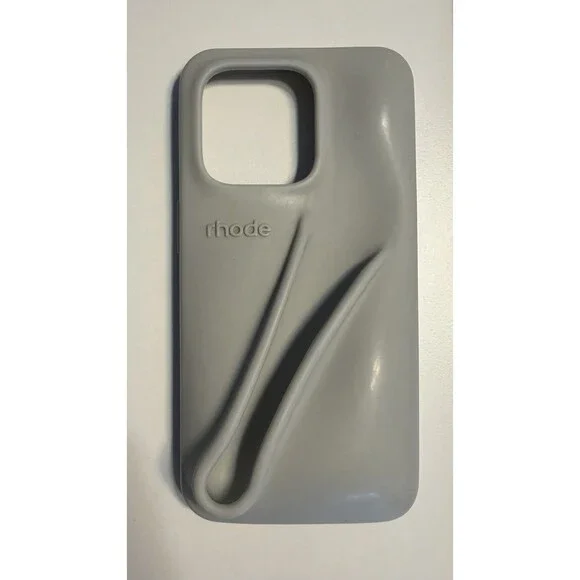 Rhode Lip Case for iPhone 14 Pro – Pebble Gray Silicone Phone Case (Pre-Owned)
