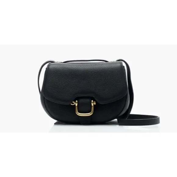 J.Crew Mini Rider bag in Italian leather in Black