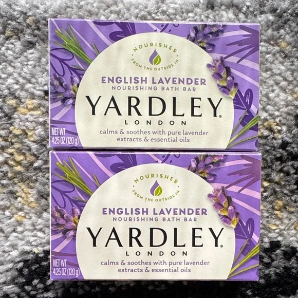 Yardley English Lavender Luxury Bath Bar Set NEW 🏷️