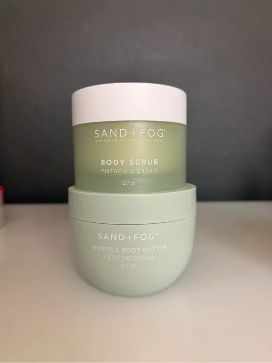 Sand + Fog Pistachio Dream Body Bundle | Body Scrub + Body Butter Set | New