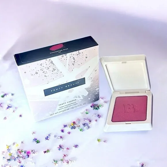 FENTY BEAUTY Fenty Cheeks Suede Powder Blush in Summertime Wine 0.14 fl oz NIB