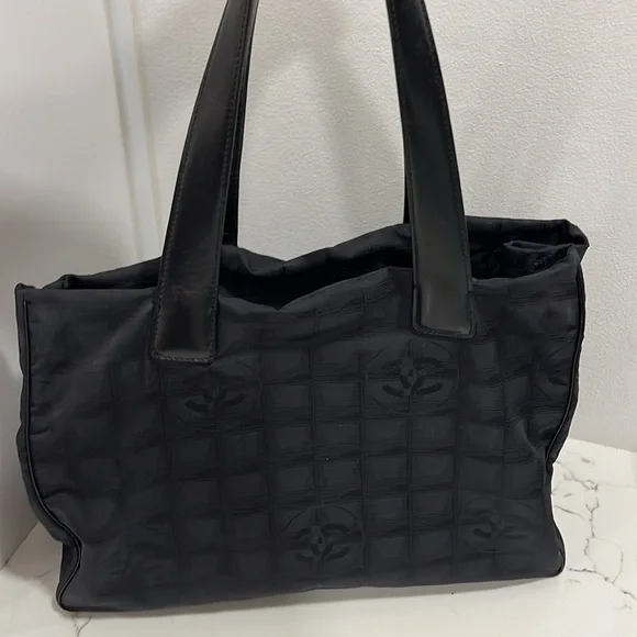 Chanel New Travel Line Black Nylon tote bag