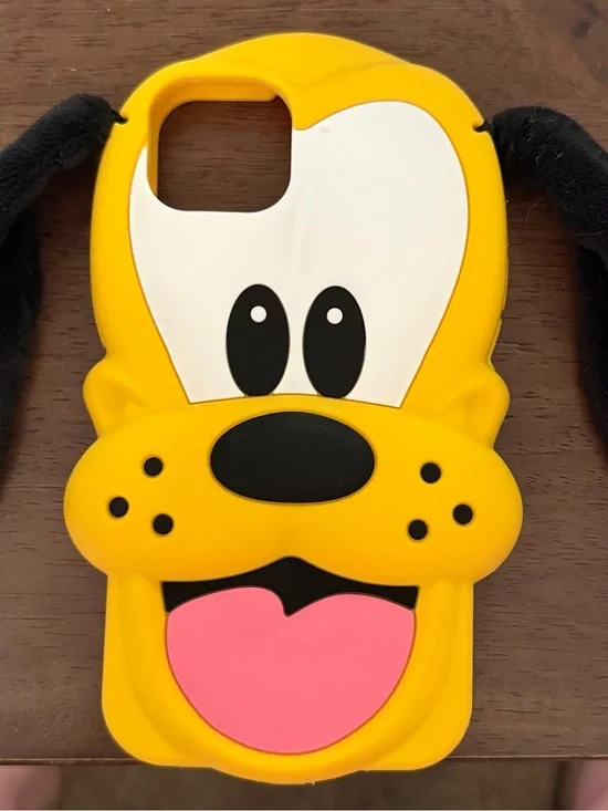 Yellow Pluto Cartoon Dog Silicone Phone Case