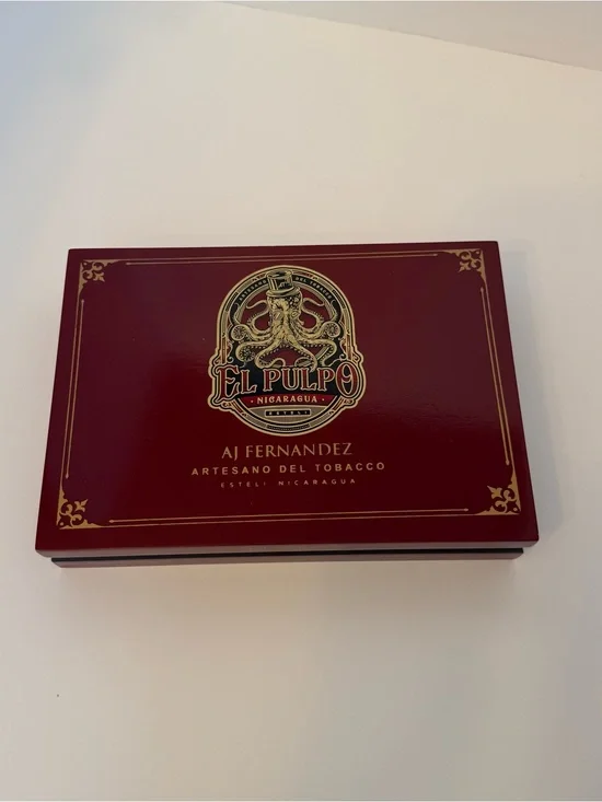 AJ Fernandez El Pulpo Toro Grande Empty Wooden Cigar Box