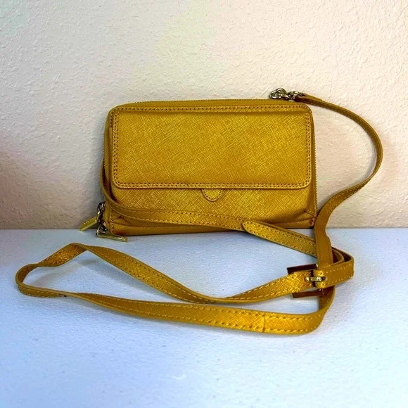 HOBO Bag The Original Gold Crossbody Leather Purse