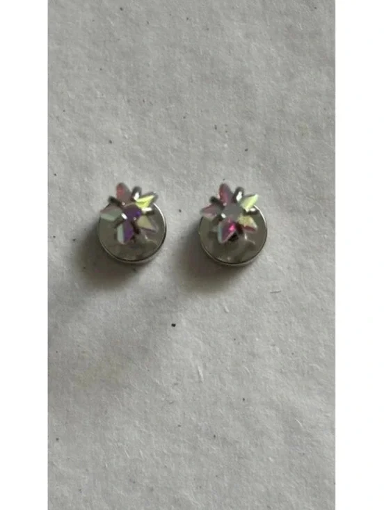 Iridescent Star Crystal Stud Earrings