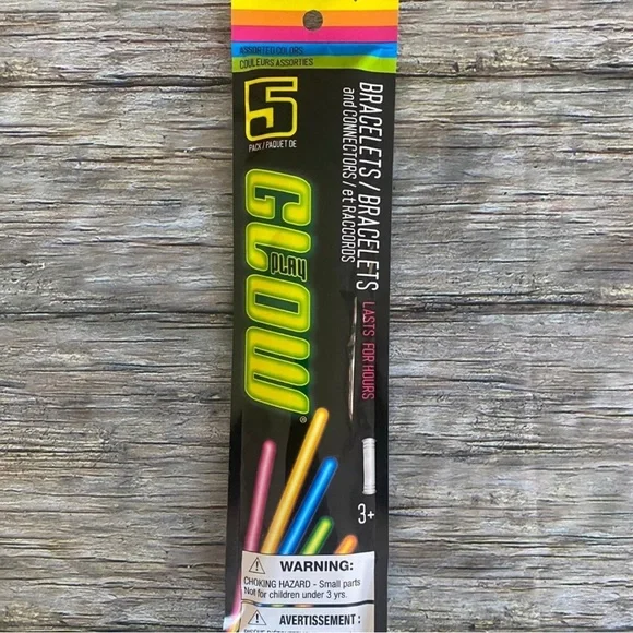 💞 New 5-pack Glow Stick Light Bracelet Set
