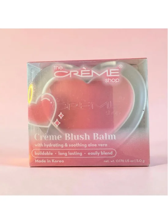 The Crème Shop Pink Heart Crème Blush Balm - Brand New