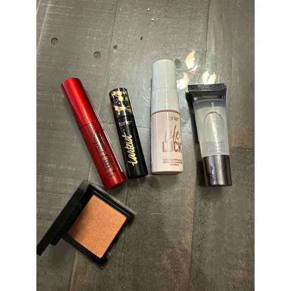 Tarte‎ Makeup Set Mascara Blush Primer Lip Gloss Full Size & Mini NEW
