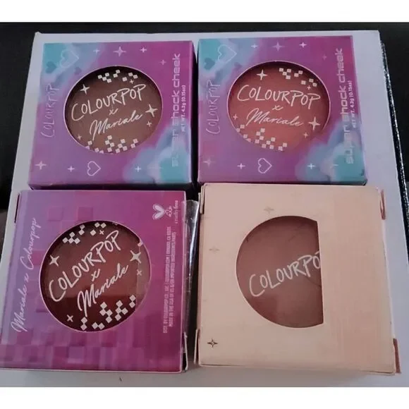 COLOURPOP Lot of (4) Supershock Blush~Mariale Collab~Brand New in Boxes~