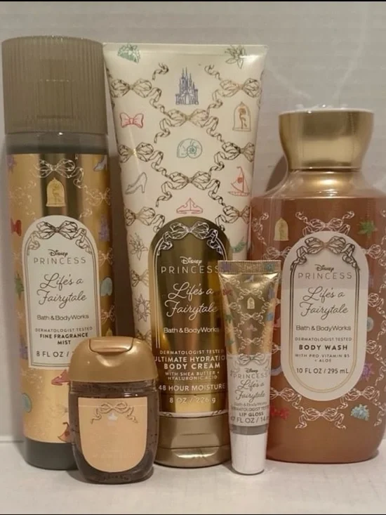 Bath & Body NEW Life’s a Fairytale Mist, Body Cream & Wash, Gloss & Sanitizer
