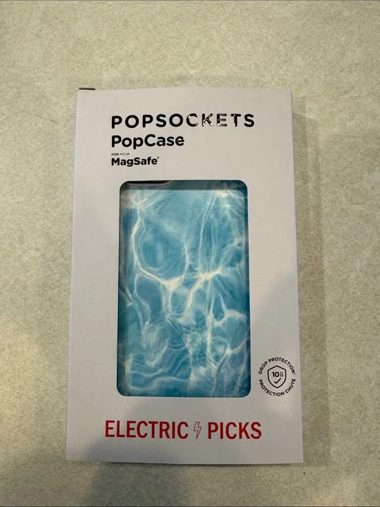 PopSockets PopCase for MagSafe - Blue Water Print