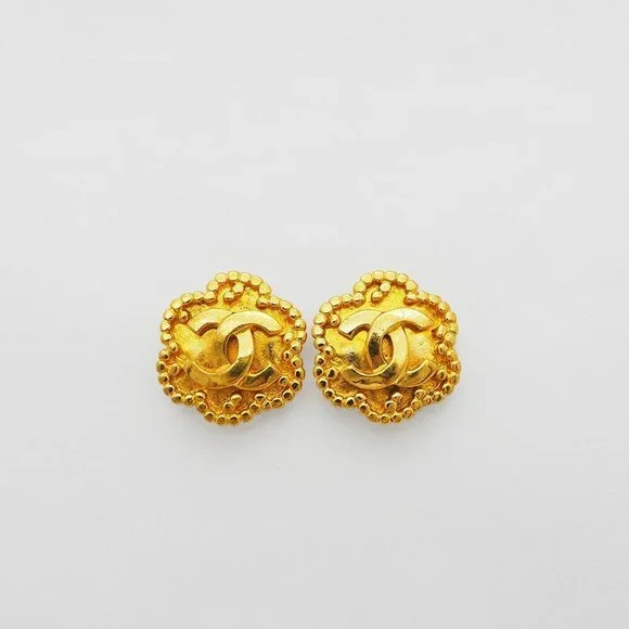 CHANEL Gold Earrings
