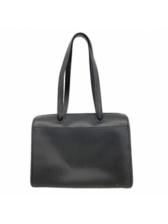 Chanel Tote Leather Black Gold