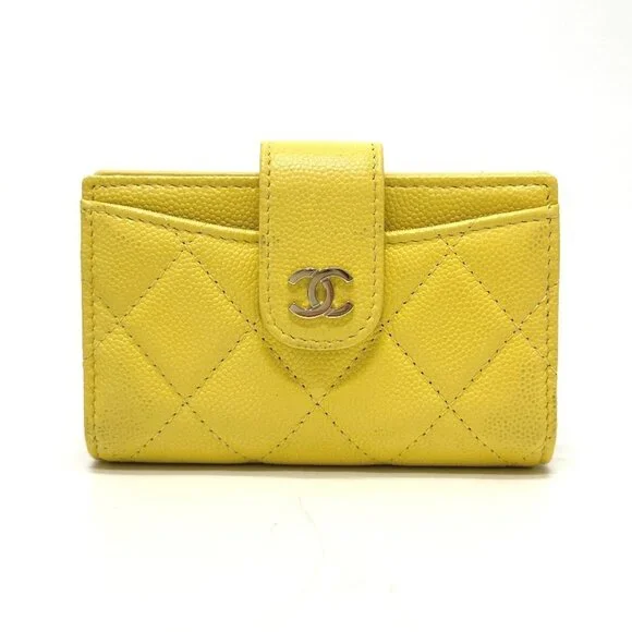CHANEL Yellow Wallet