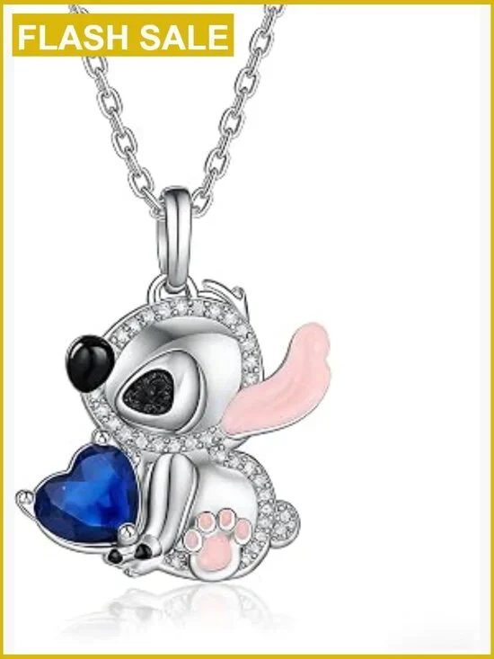 Cartoon Pendant Necklace for Girls 20 inch Stainless Steel