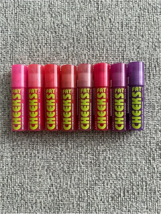 NEW NYX Makeup Fat Cheeks Juicy Plump Blush Lip & Cheek Tint - ALL 8 Shades