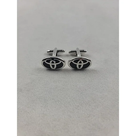 New Toyota Silver Tone Cufflinks