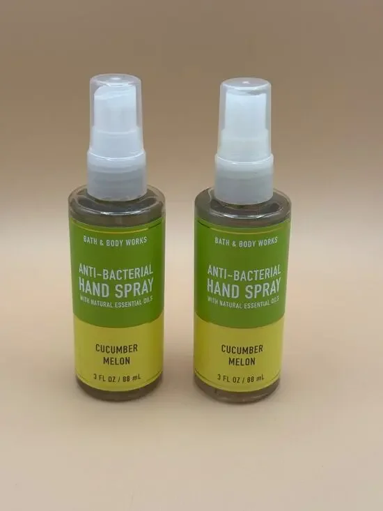 Bath & Body Works Cucumber Melon Hand Spray Set of 2 - 3 oz Anti-Bacterial