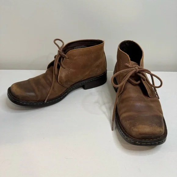 Born Harrison Brown Leather Chukka Boots Lace Up‎ Men’s 8.5 M