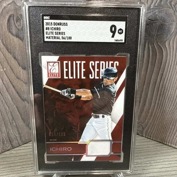 2015 Panini Elite - Elite Series‎ Materials Ichiro Suzuki #56 /188 SGC 9