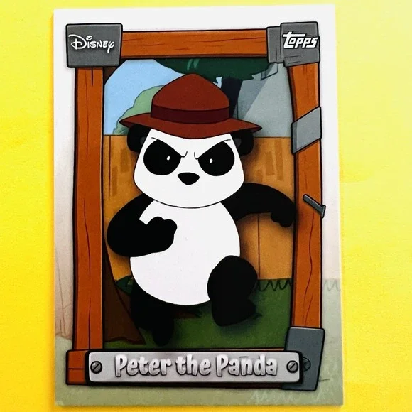 2026 Topps Disney Neon Peter the Panda P&F-19 Phineas‎ and Ferb Insert Card