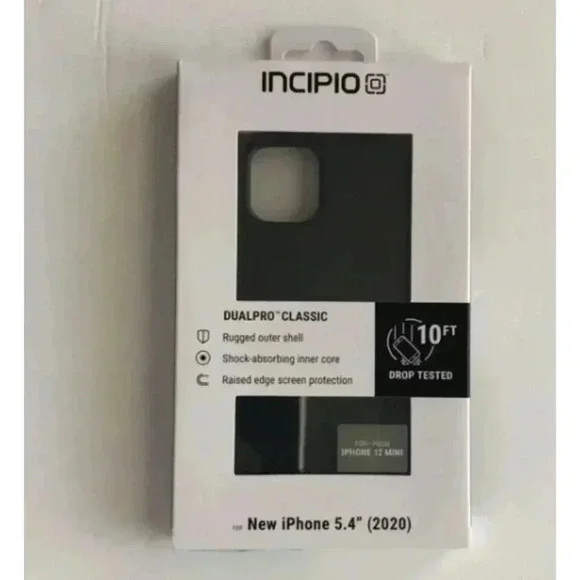 Incipio Black iPhone 5.4 (2020) Dual Pro Classsic Case New‎