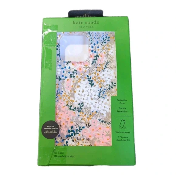 R1-O Kate Spade‎ New York Apple iPhone 14 Pro Max Protective Case - Rose Floral