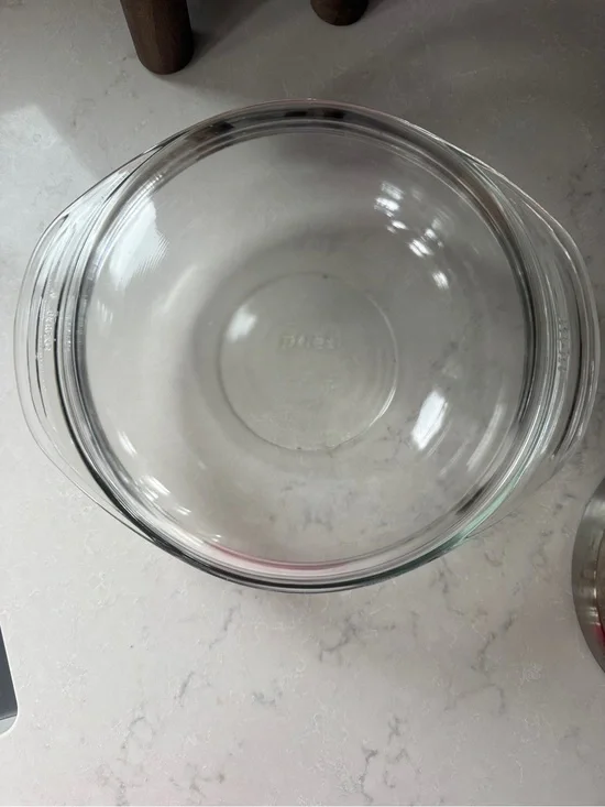 Pyrex Clear Round Glass Casserole Dish 024-read