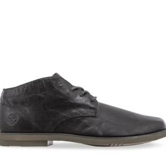 Timberland Men's Black‎ Yorkdale A24AZ Leather Lace Up Ankle Chukka Boot Size 12