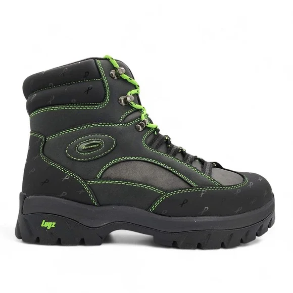 Lugz x Psychworld Ridgeline Chukka Boots Men 10 Black & Green Lace Up NEW in Box