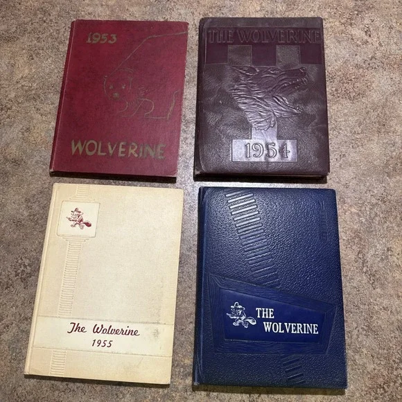 Vintage Tolleson Union High School Arizona Yearbooks Lot Of 4 1953-1956