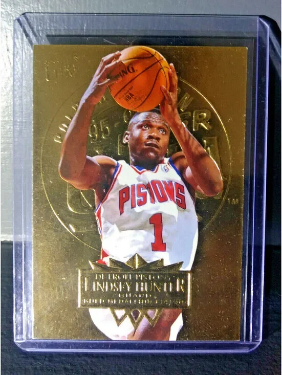 1995-96 Lindsey Hunter Fleer Ultra Gold Medallion #54 Basketball Card