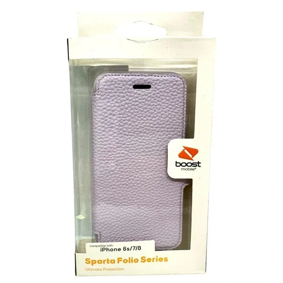 Boost Mobile Sparta Folio Series For iPhone 6s/7/8 Ultimate Protection Case