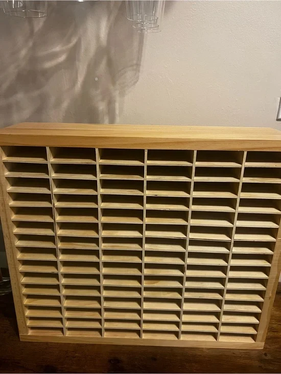 Wooden Marker Organizer holds 360 markers — UNUSED