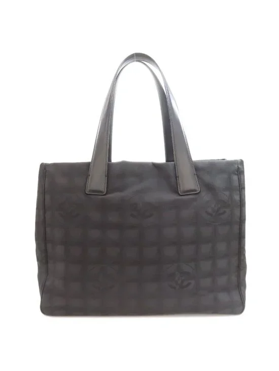 Chanel New Travel Line MM Tote Nylon Jacquard