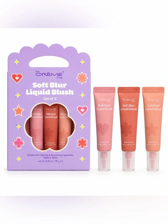 The Crème Shop Soft Blur Liquid Blush - 3-Color Set