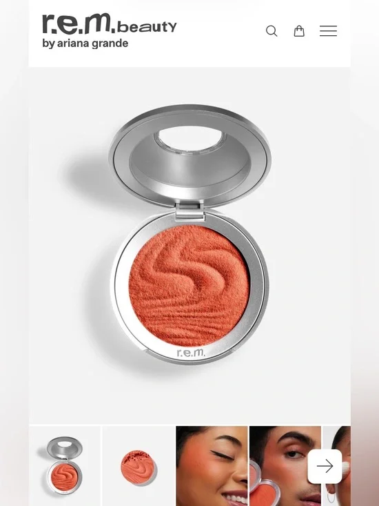r.e.m. beauty Hypernova Satin Matte Blush in Sun Pop