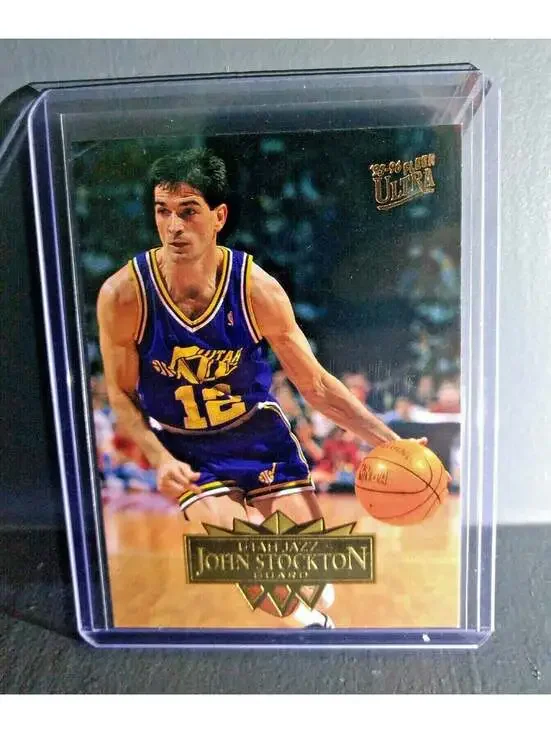 1995-96 John Stockton Fleer Ultra #187 Basketball Card