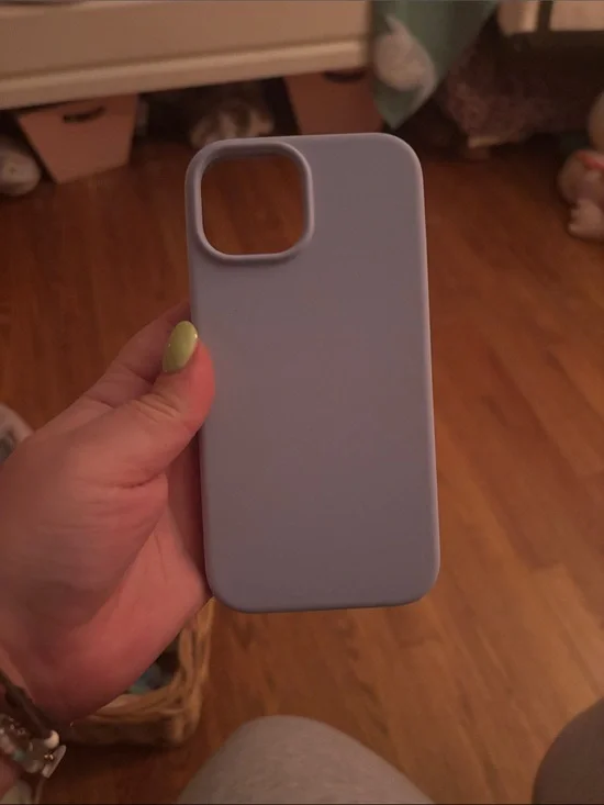 Light Blue Silicone iPhone 15 Case