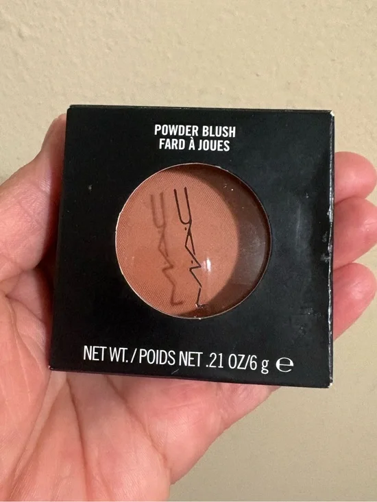 MAC Cosmetics Powder Blush — COPPERTONE Mate , Swatched .