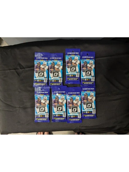 2025 Panini Donruss Optic NFL 12-Card Value Pack Trading Cards Set of 8