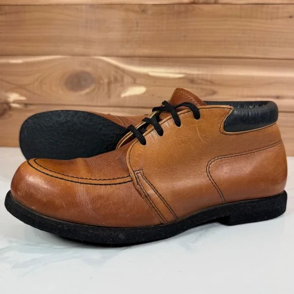 Red Wing Mens Vintage Leather Chukka Oxford Shoes Brown Size 8.5‎ AA USA