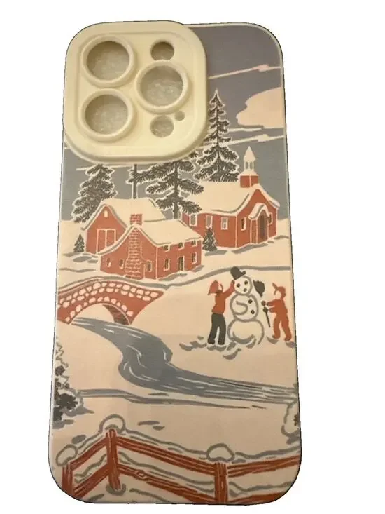 NWT Senka Christmas Village iPhone 16 Pro Snap On Phone Case