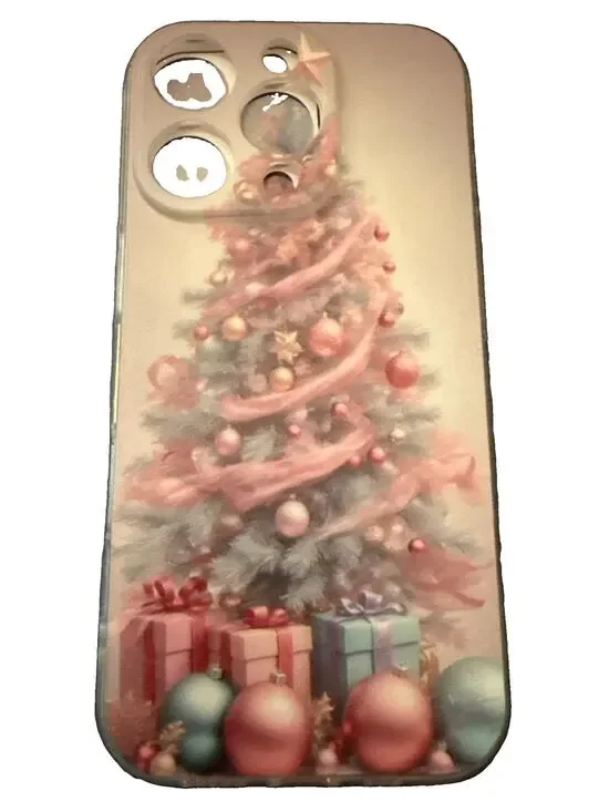 NWT Transparent Pastel Christmas Tree iPhone 16 Pro Case
