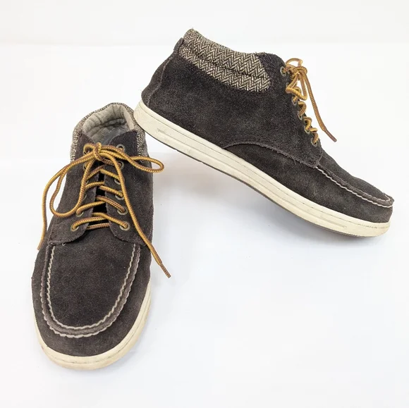 GH Bass & Co Brown Leather Bass Chuck Chukka Boots Mens Lace Up 10.5D