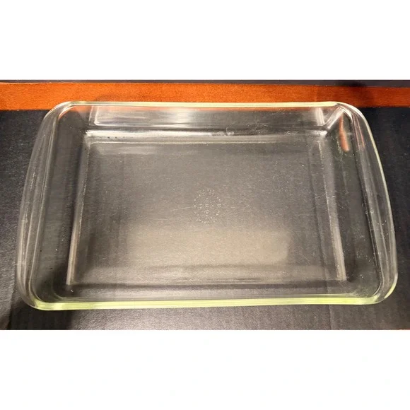 Vintage Pyrex 232 2QT Clear Glass Rectangular Baking Dish Casserole Pan 12x7x2