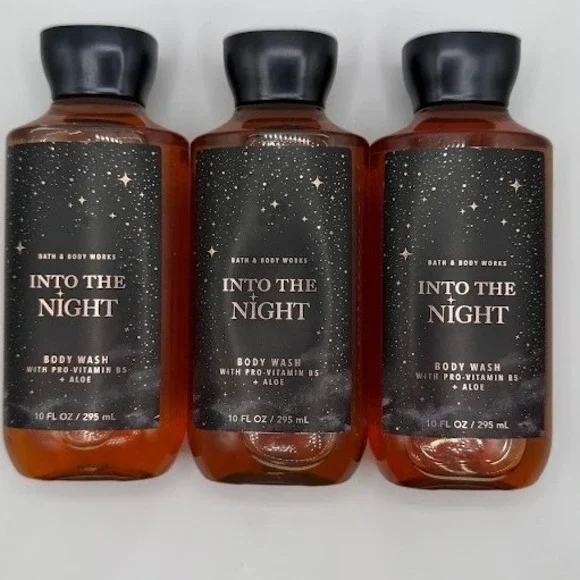 Bath & Body Works Into The Night Body Wash Set of 3, 10oz Brand New